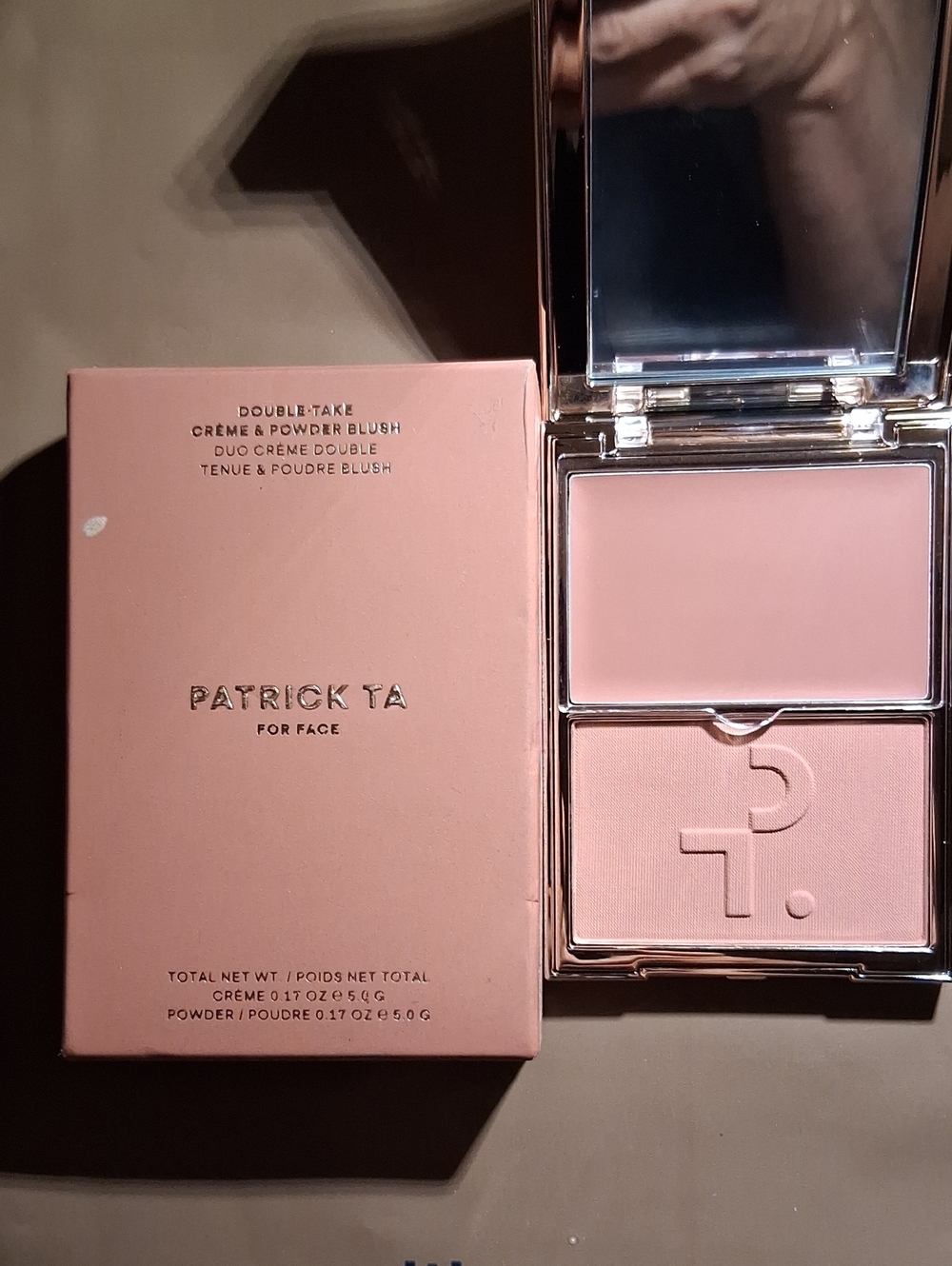 PATRICK TA MAJOR HEADLINES DOUBLE TAKE CREME & POWDER BLUSH DUO OUT OF OFFICE